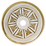 091 Antique white and gold finish
