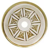 091 Antique white and gold finish