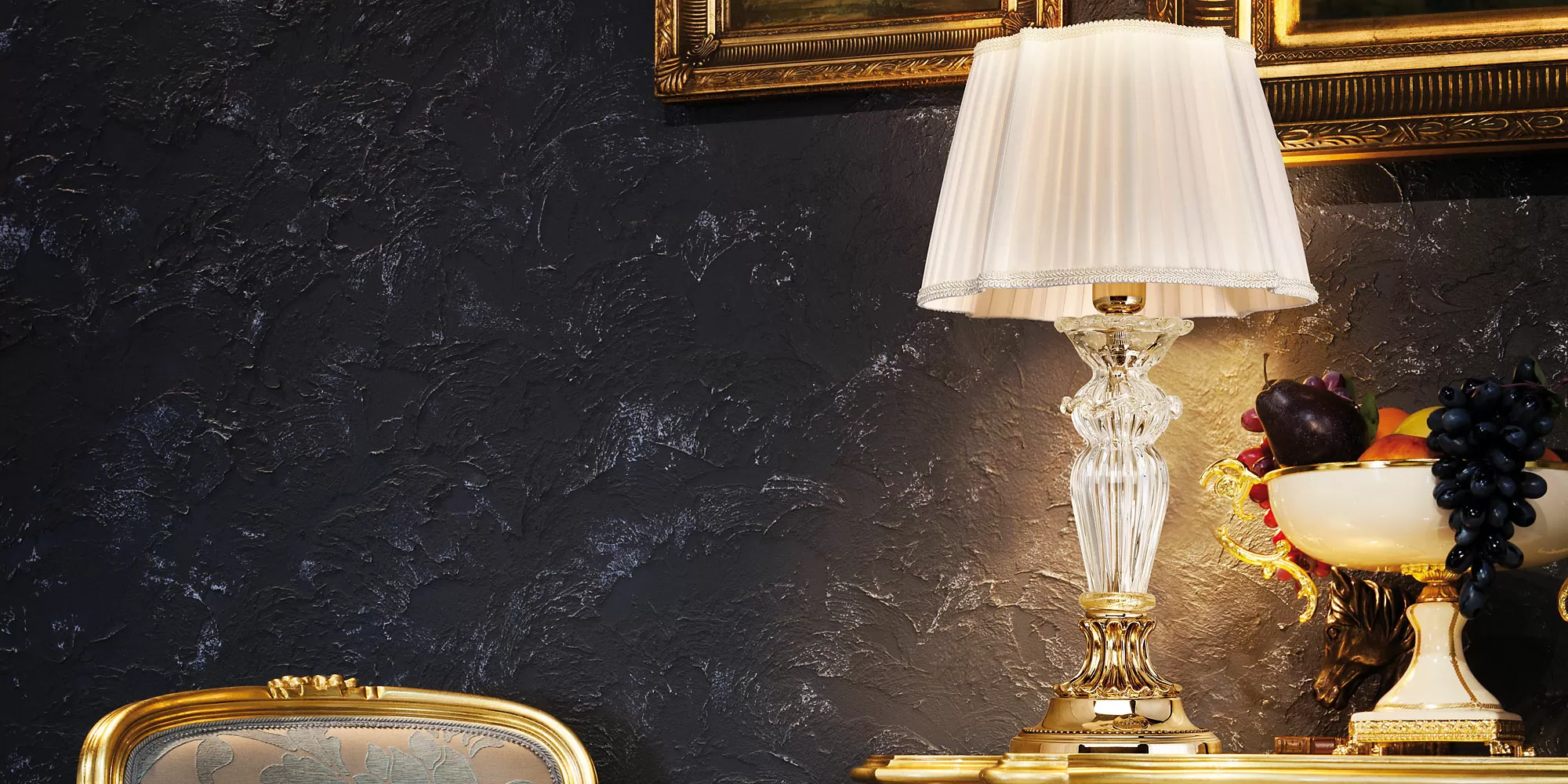 Gradient pure gold table lamp 4795 / LP - Charlotte | Table | Lighting | Possoni