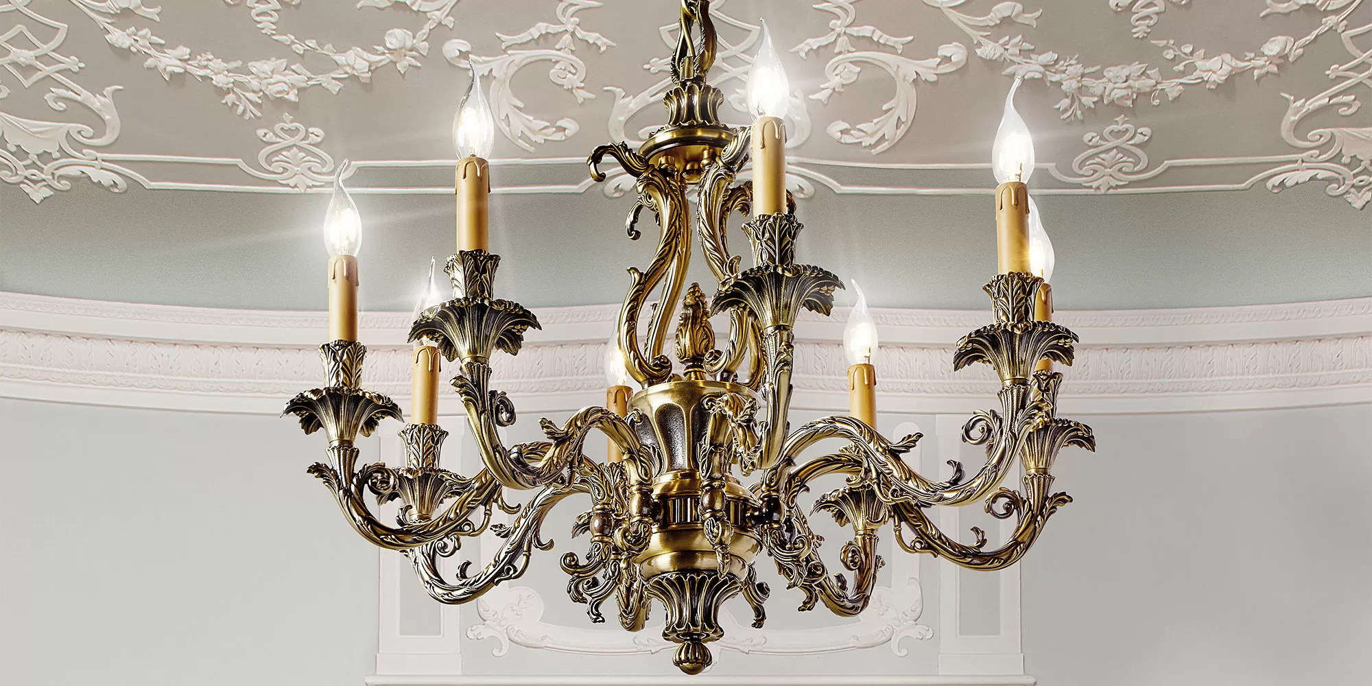 satin chandelier 798/8 - Caesar | Suspension | Lighting | Possoni