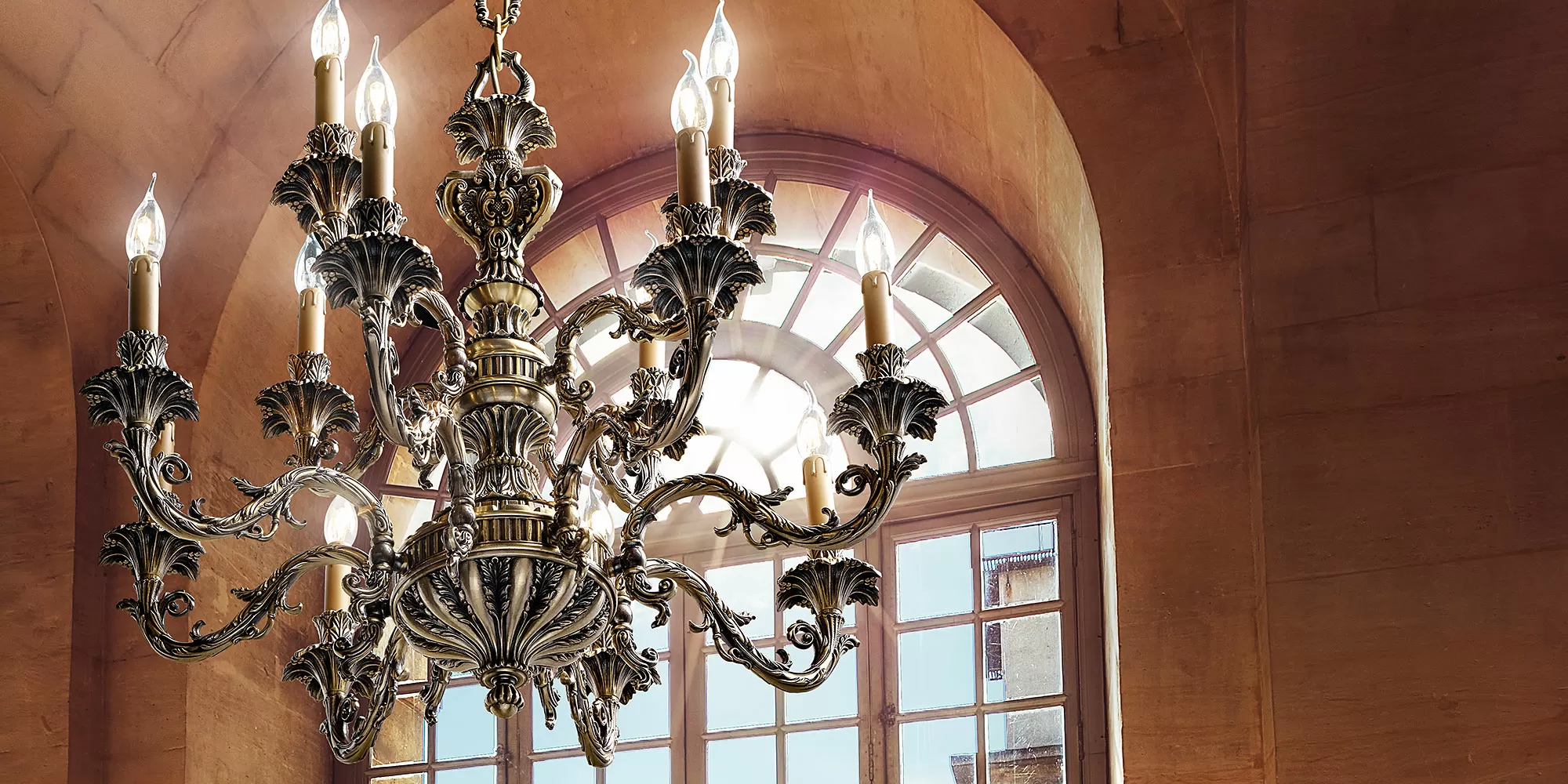 Satin chandelier 796/8 + 4 - Veronique | Suspension | Lighting | Possoni