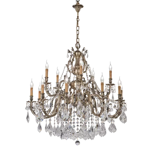 Glossy satin chandelier 090/10 + 5-SH/P - Ashford | Suspension | Lighting | Possoni