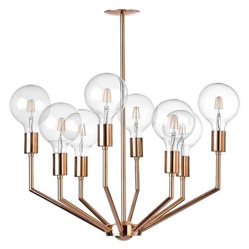 Shiny copper chandelier 557/8 - Ercule | Suspension | Lighting | Possoni