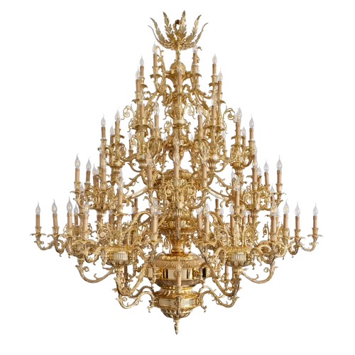 French Gold Chandelier 792/90 - Kensington | Suspension | Lighting | Possoni