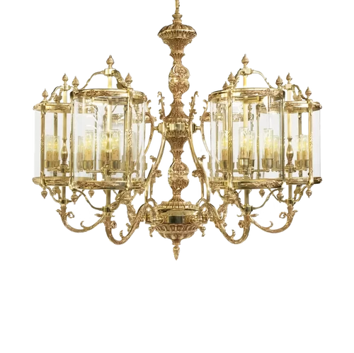 French Gold Chandelier X791/ 6x4 - Emily | Suspension | Lighting | Possoni