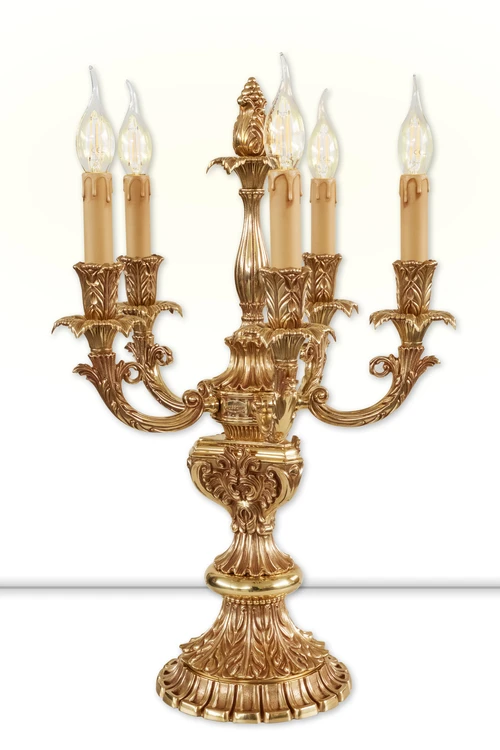 French gold candlestick 798 / C5 - Caesar | Table | Lighting | Possoni