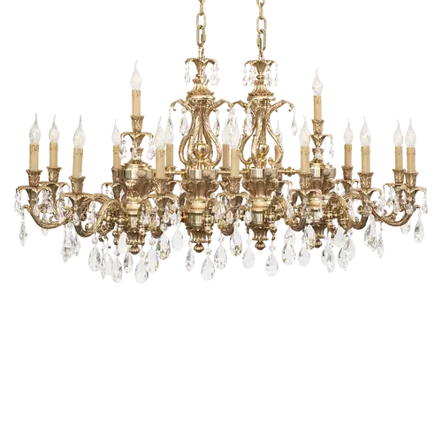 French gold chandelier 797/14 + 2 -SH / G - Wellington | Suspension | Lighting | Possoni