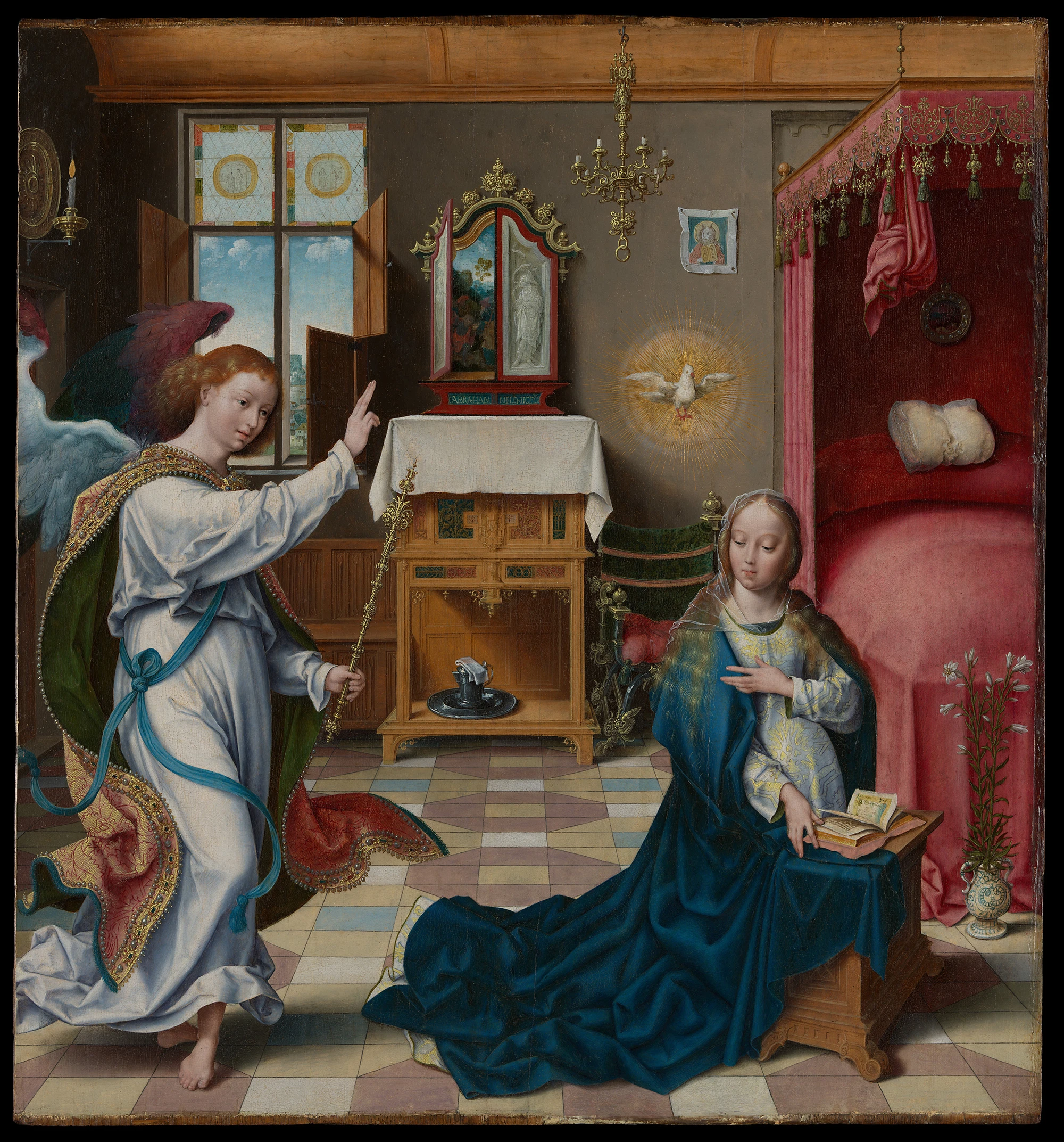 The Annunciation, Joos van Cleve (ca. 1525) Credits: The MET